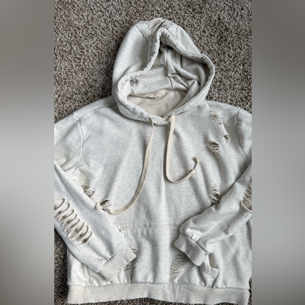 POL hoodie! Purposefully distressed! Size small NWOT